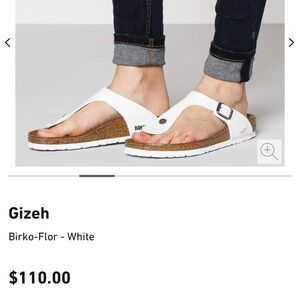 Birkenstock, white Gizeh